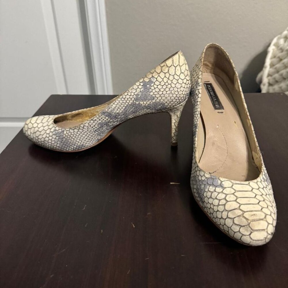 Reptile Print Heels